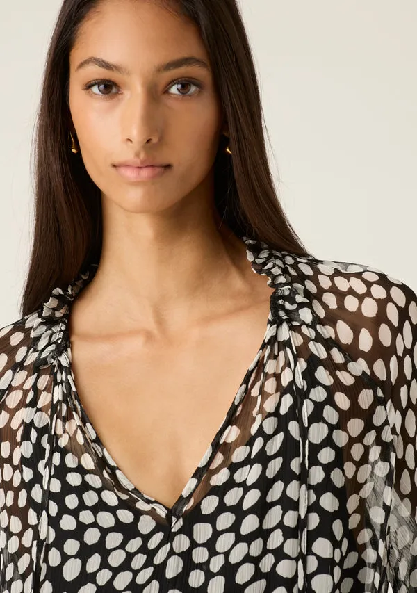 Ava Spots Blouse sold by Mosthelabel product image thumbnail 3