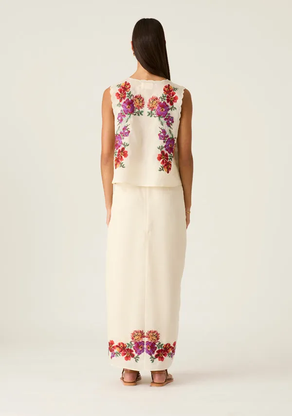 Frida Embroidery Vest sold by Mosthelabel product image thumbnail 4