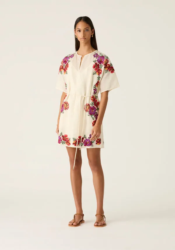 Frida Embroidery Mini Dress sold by Mosthelabel