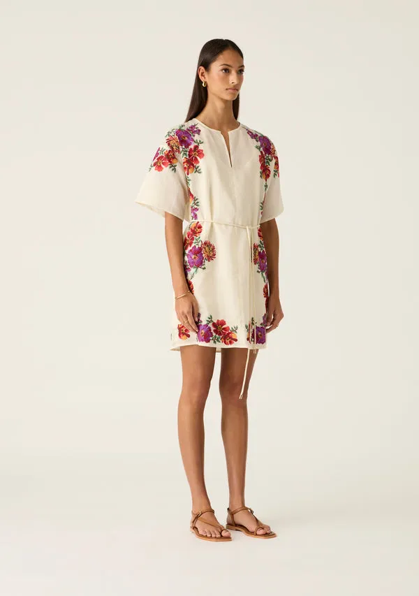 Frida Embroidery Mini Dress sold by Mosthelabel product image thumbnail 2