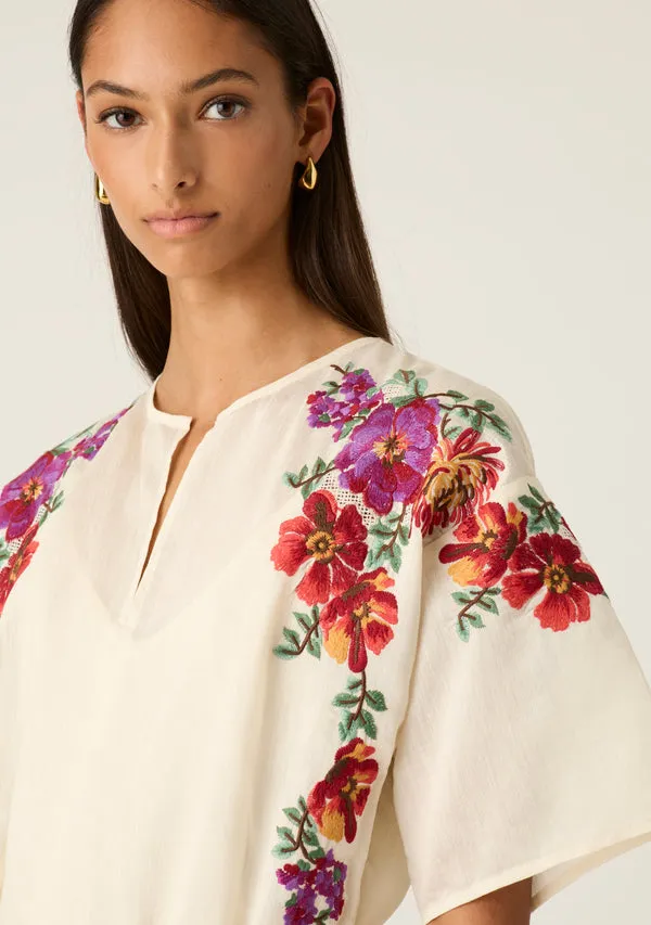 Frida Embroidery Mini Dress sold by Mosthelabel product image thumbnail 3