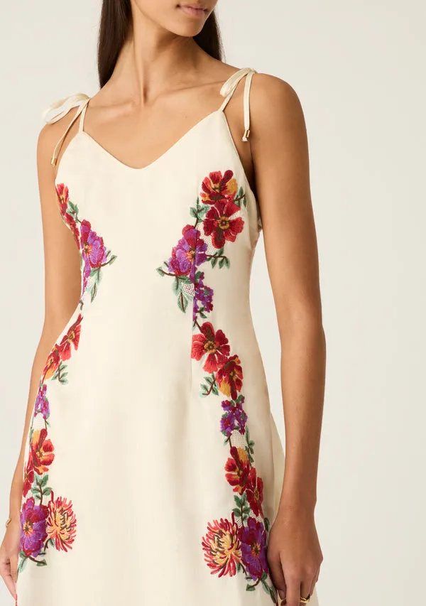 Frida Embroidery Maxi Dress sold by Mosthelabel product image thumbnail 3