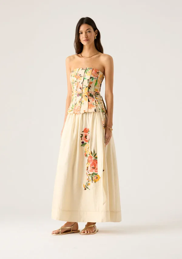 Soleil Midi Skirt sold by Mosthelabel