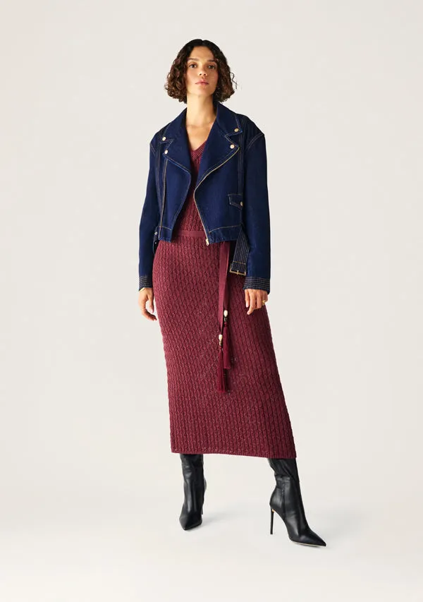 Sia Denim Biker Jacket sold by Mosthelabel product image thumbnail 2