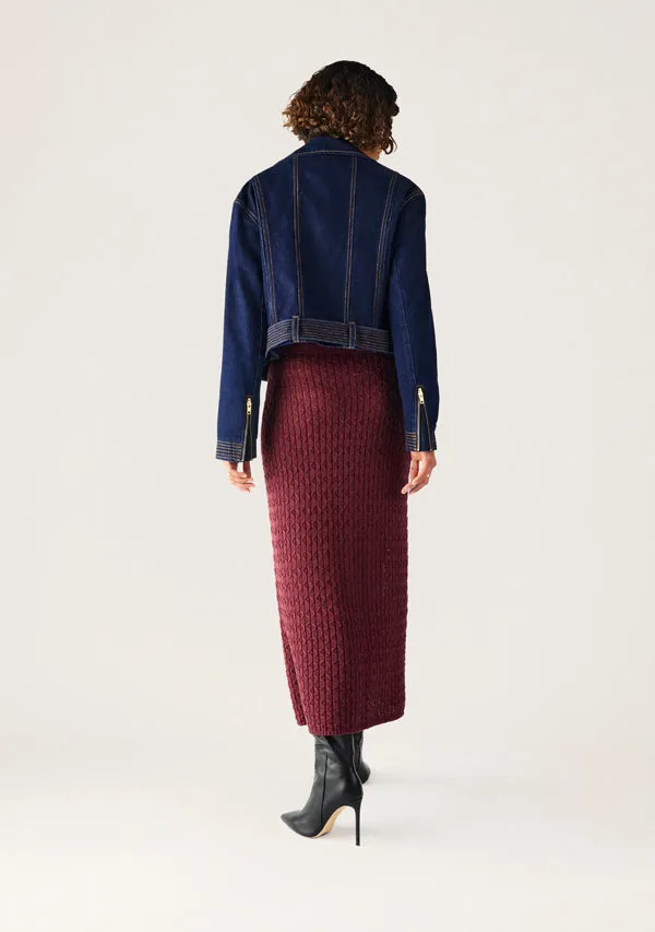 Sia Denim Biker Jacket sold by Mosthelabel product image thumbnail 5