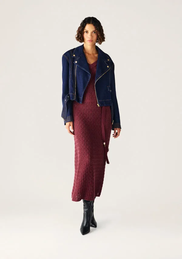 Sia Denim Biker Jacket sold by Mosthelabel