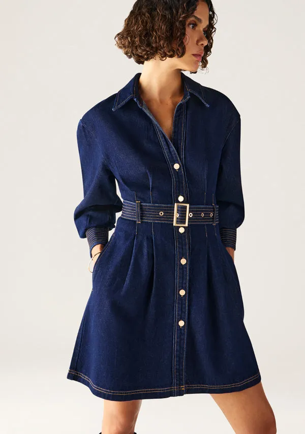 Sia Denim Mini Dress sold by Mosthelabel product image thumbnail 3