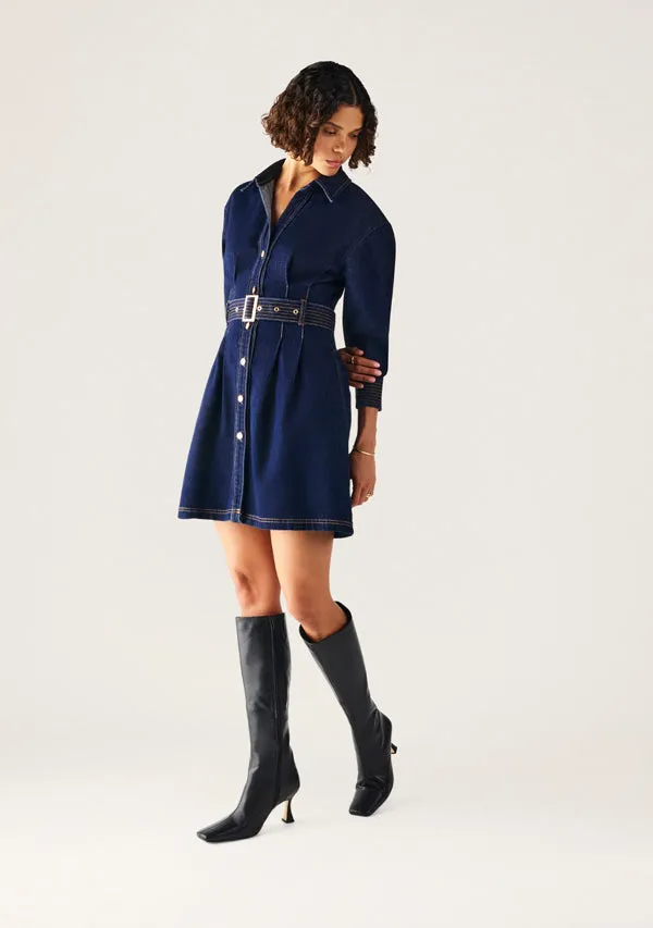 Sia Denim Mini Dress sold by Mosthelabel product image thumbnail 2