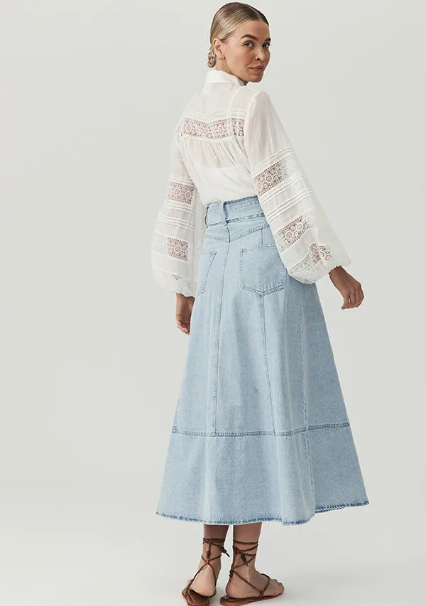 Lucia Denim Skirt sold by Mosthelabel