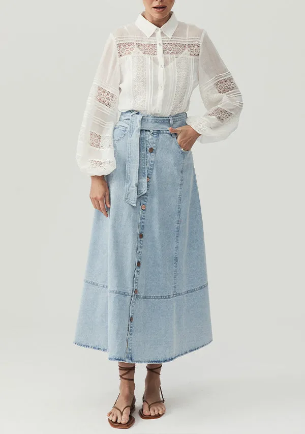 Lucia Denim Skirt sold by Mosthelabel product image thumbnail 3