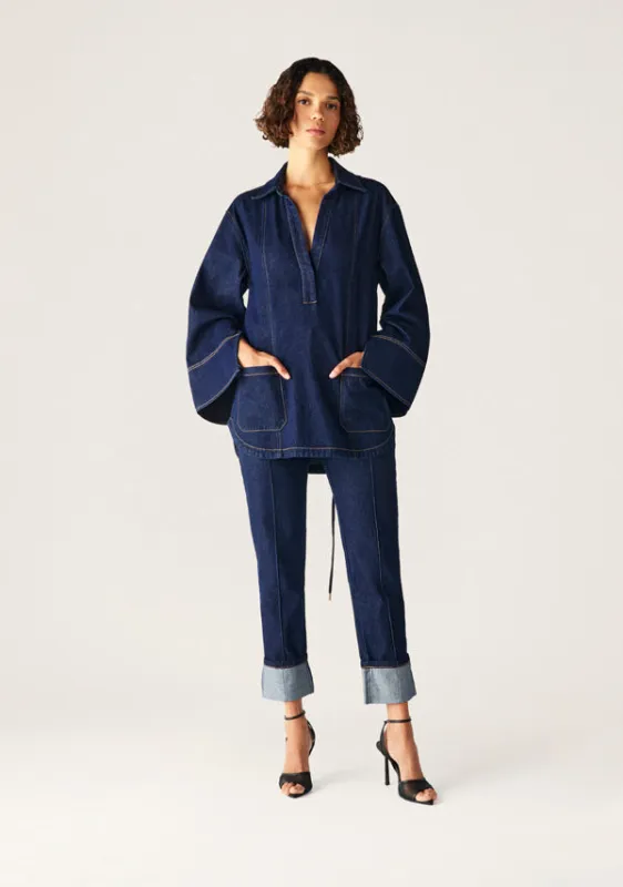 Sonia Denim Tunic Top sold by Mosthelabel