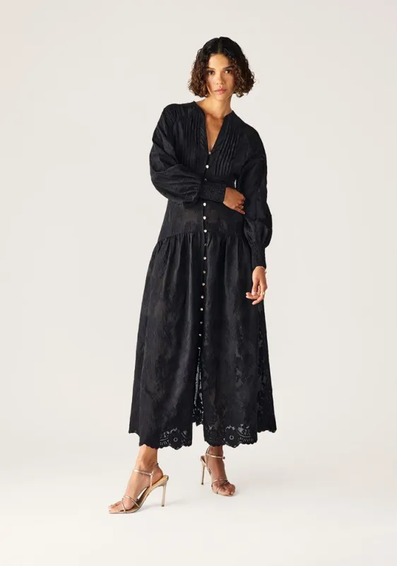 Edith Lace Maxi Dress sold by Mosthelabel