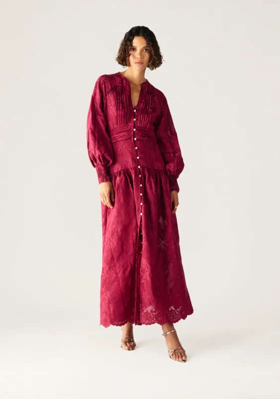 Edith Lace Maxi Dress sold by Mosthelabel