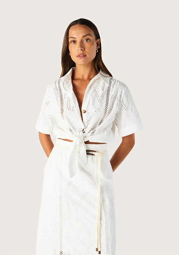 Alicia Tie Front Shirt sold by Mosthelabel product image thumbnail 3
