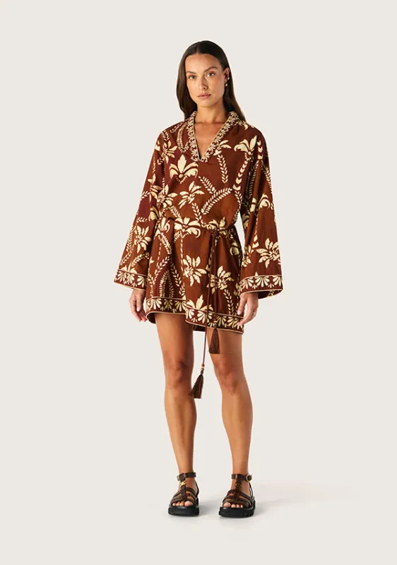 Deia Print Mini Dress sold by Mosthelabel