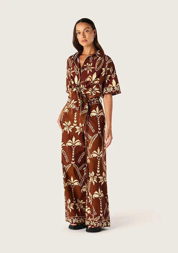 Deia Print Tie Front Shirt sold by Mosthelabel product image thumbnail 2