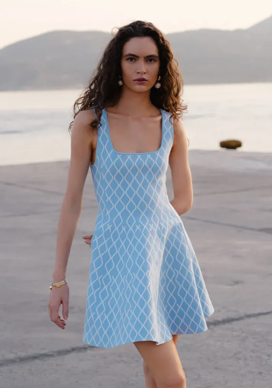 Tropea Knit Mini Dress sold by Mosthelabel