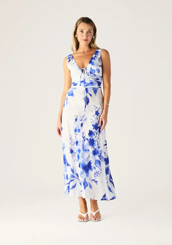 Isola Print Midi Dress sold by Mosthelabel