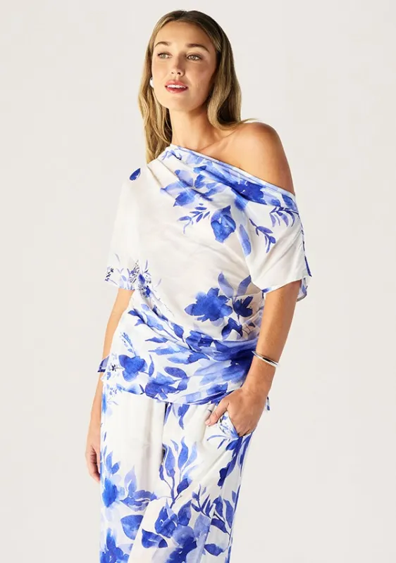Isola Print Off Shoulder Top sold by Mosthelabel