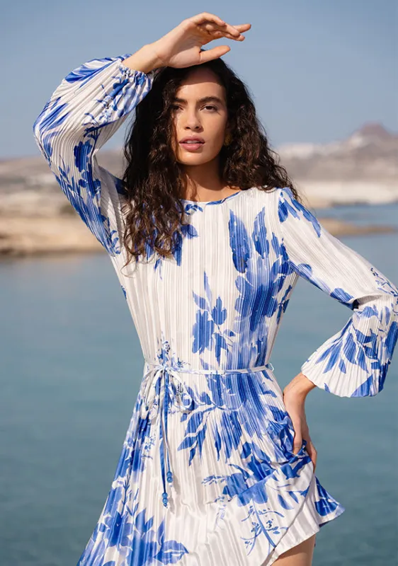 Isola Plisse Mini Dress sold by Mosthelabel