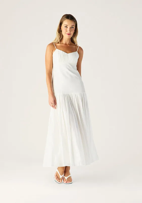 Serafina Linen Maxi Dress sold by Mosthelabel