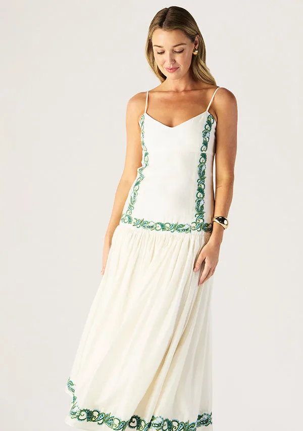 Porto Embroidery Strappy Dress sold by Mosthelabel product image thumbnail 5