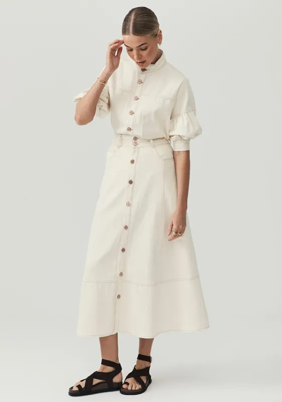 Lucia Denim Skirt sold by Mosthelabel