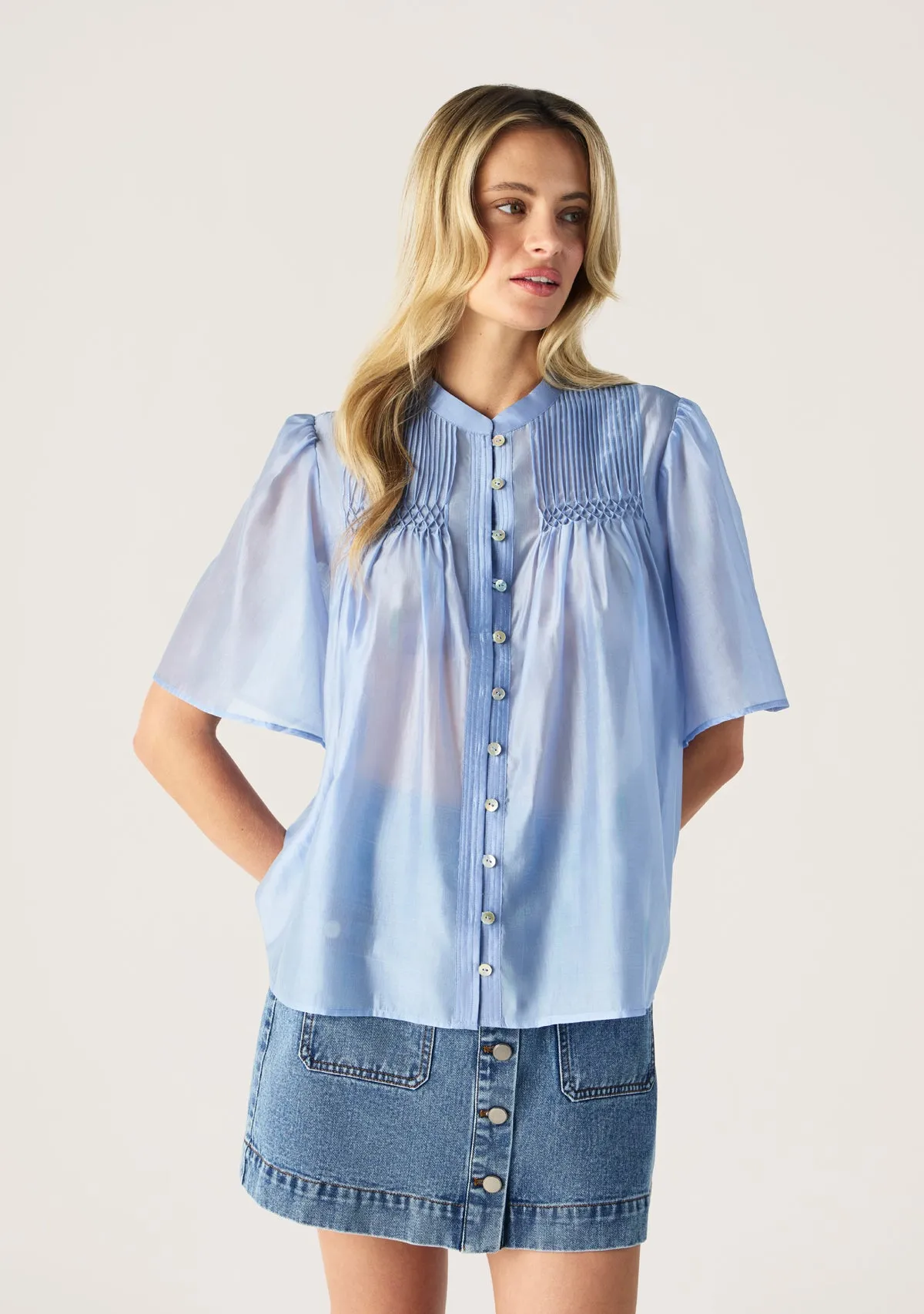 Romy Short Sleeve Blouse sold by Mosthelabel product image thumbnail 4
