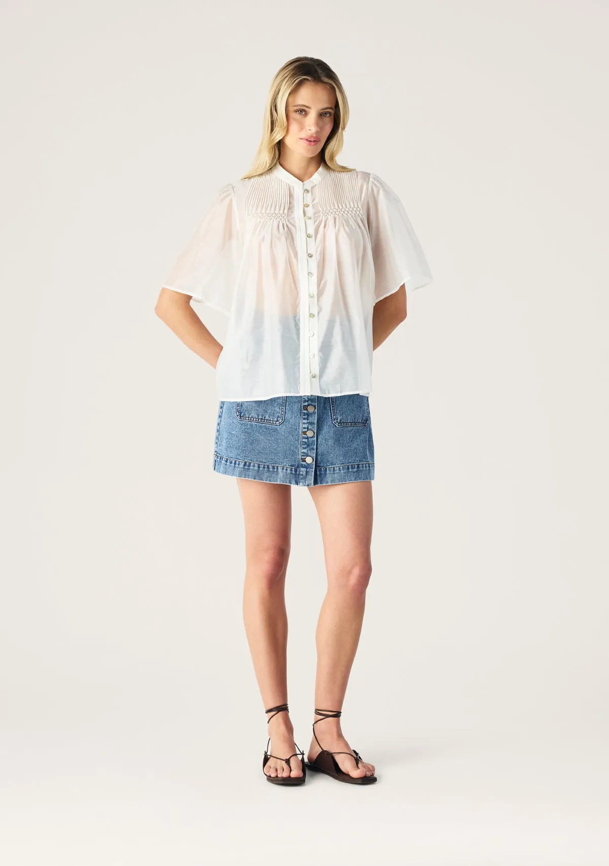 Romy Short Sleeve Blouse sold by Mosthelabel product image thumbnail 2