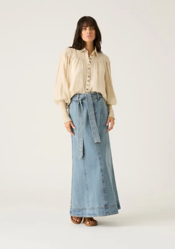 Harper Denim Skirt sold by Mosthelabel