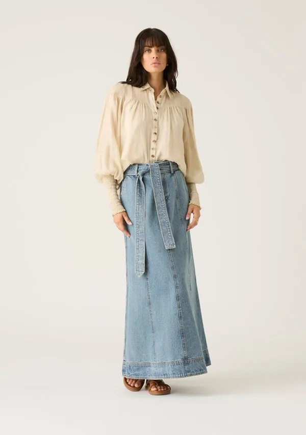Harper Denim Skirt sold by Mosthelabel