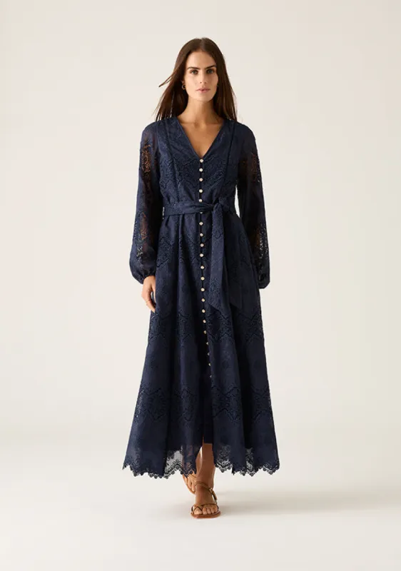 Mariana Embroidery Maxi Dress made by Mosthelabel