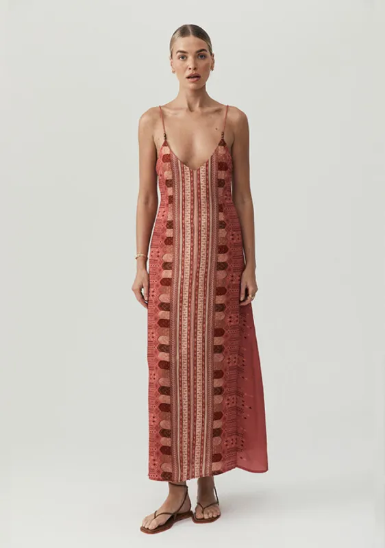 Yasmin Print Maxi Dress sold by Mosthelabel