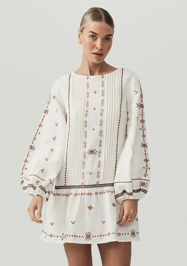 Sabrina Embroidery Mini Dress sold by Mosthelabel