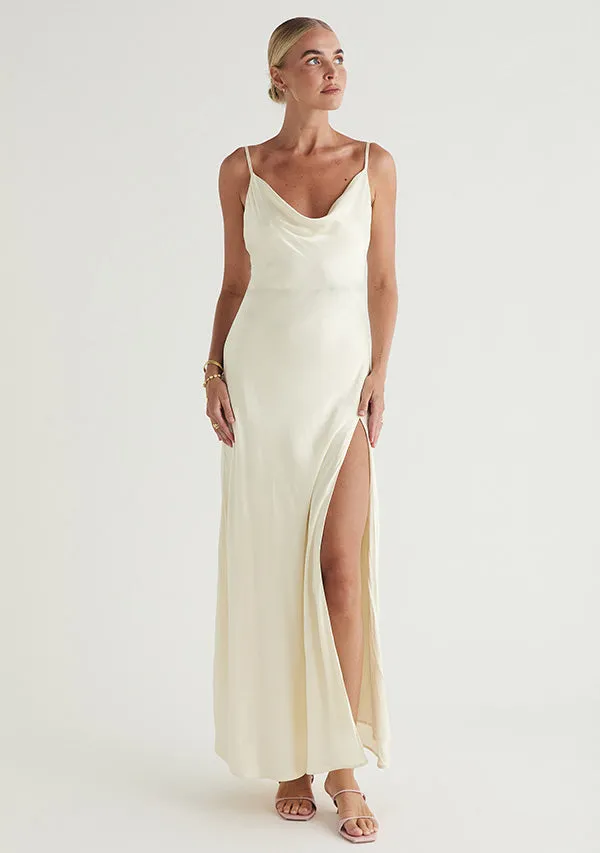 Calista Cowl Neck Midi Dress sold by Mosthelabel