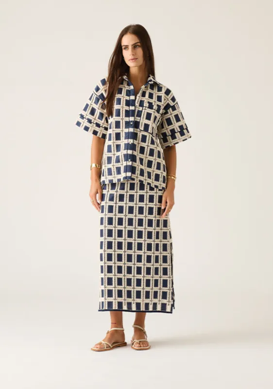 Lara Crochet Shirt sold by Mosthelabel