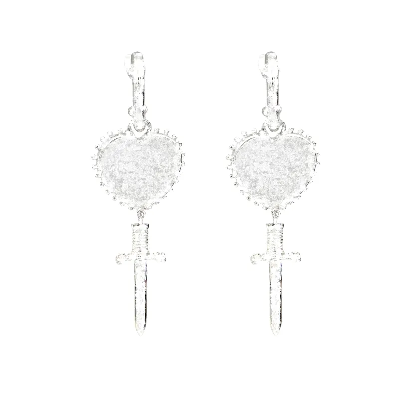 JULIET Silver Earrings | Crystal Quartz sold by Mountain & Moon