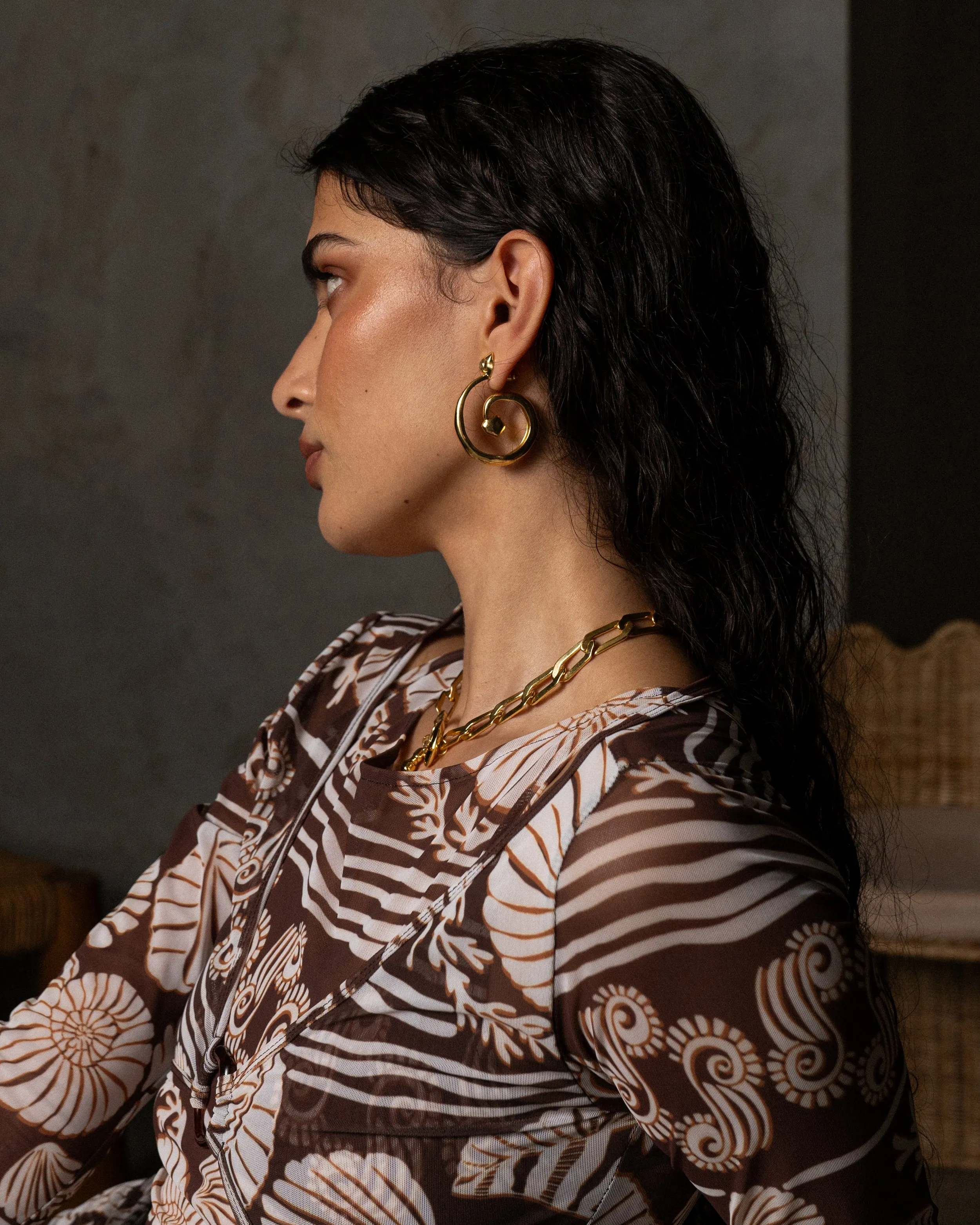 GAIA Earrings | Gold sold by Mountain & Moon product image thumbnail 5