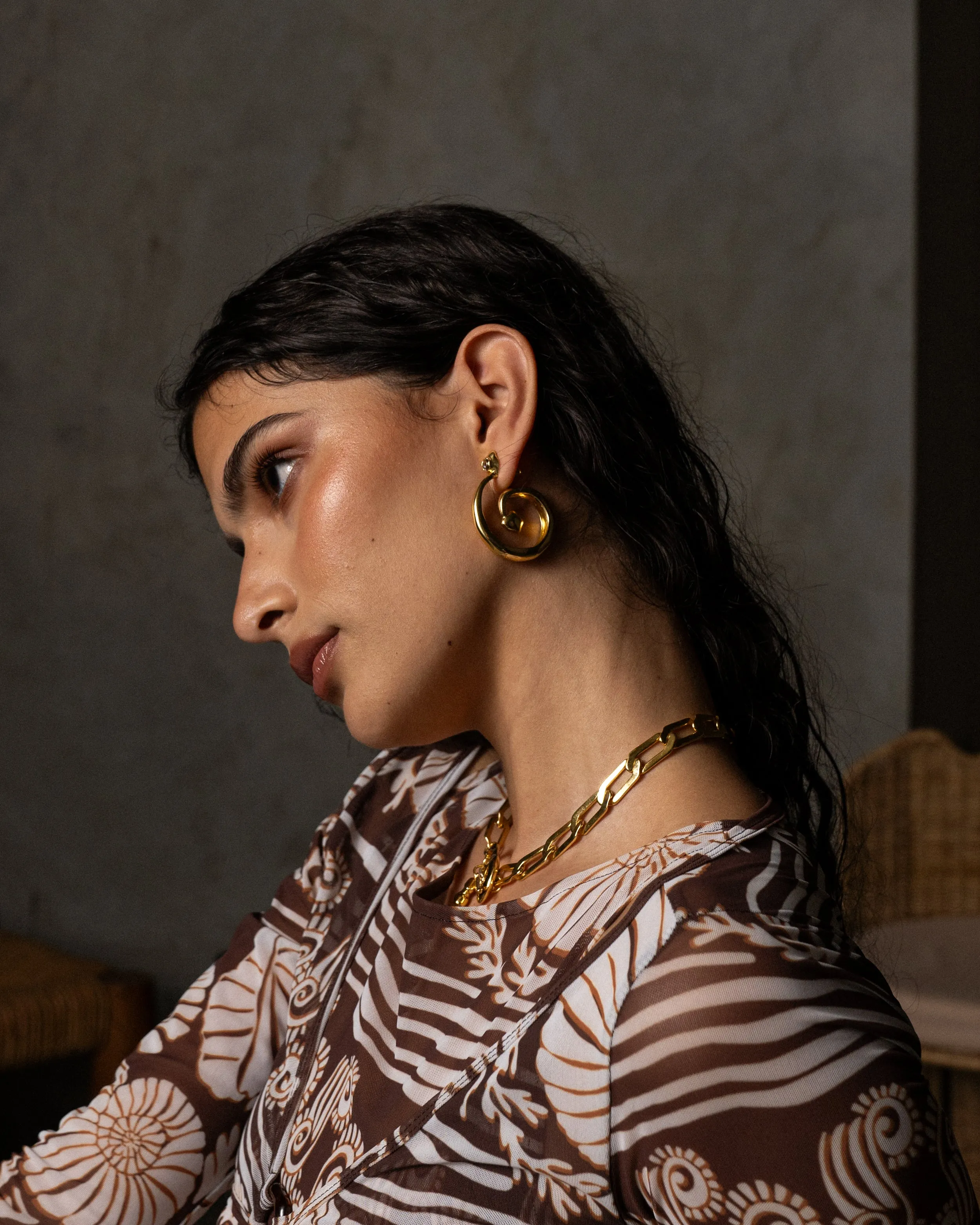 GAIA Earrings | Gold sold by Mountain & Moon product image thumbnail 2
