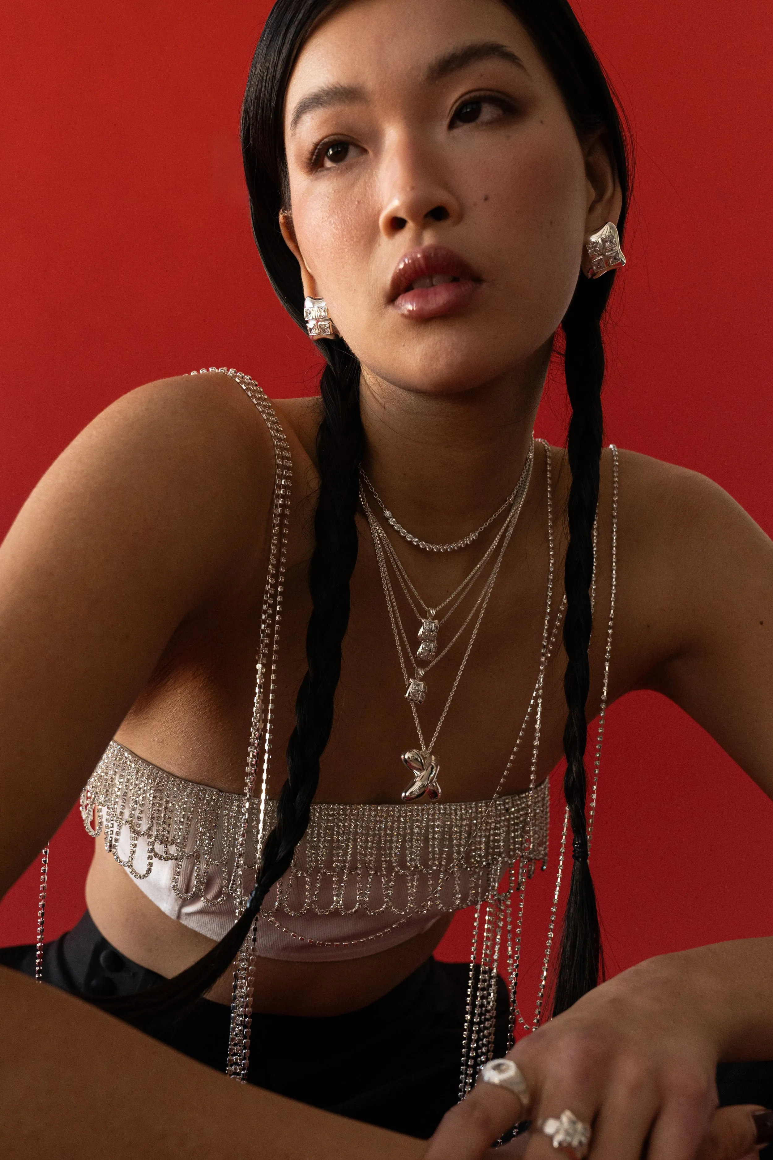 GEORGETTE Earrings | Silver sold by Mountain & Moon product image thumbnail 2