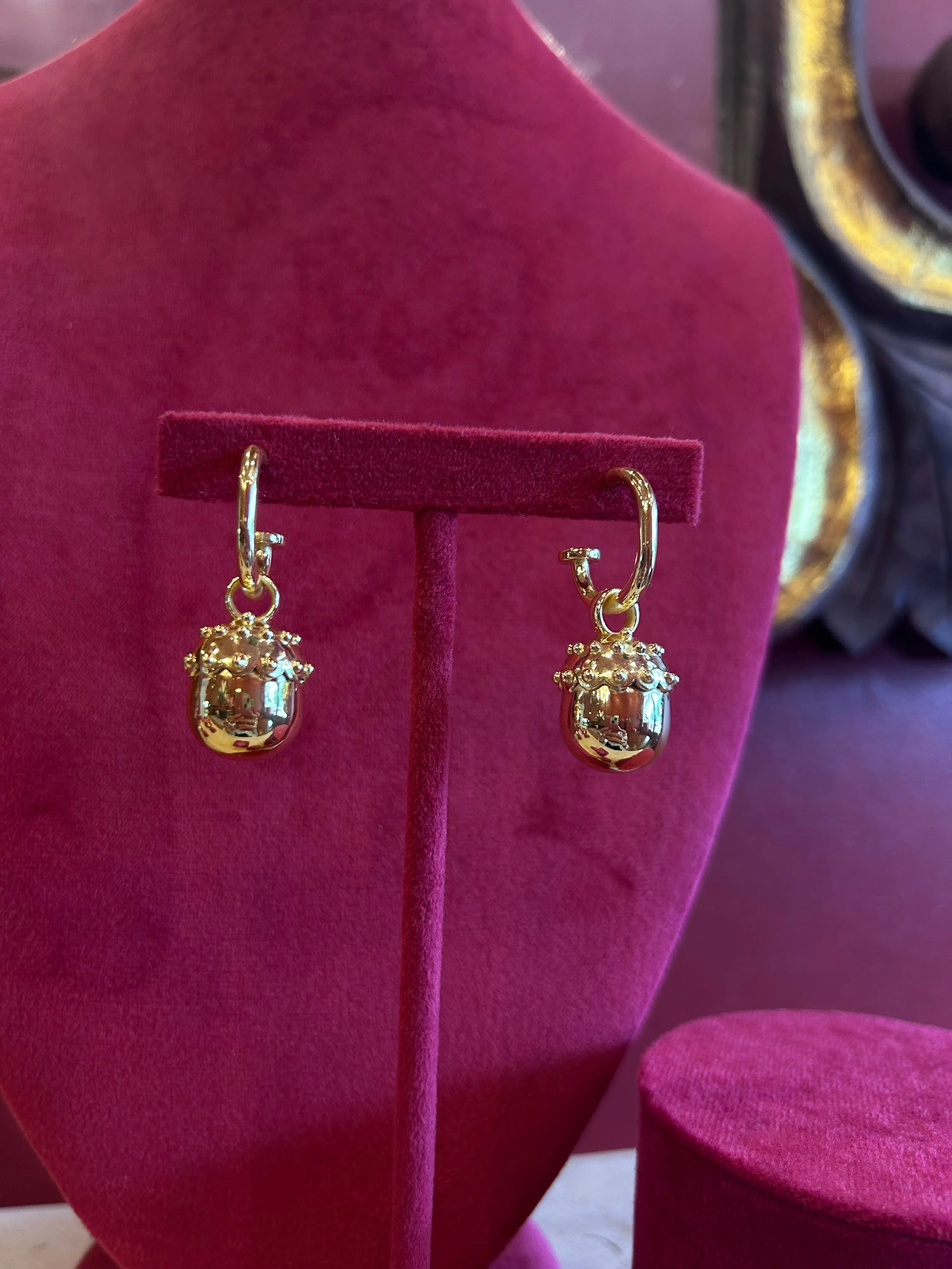 Warehouse Sale | Ball Earrings Gold sample sold by Mountain & Moon product image thumbnail 3