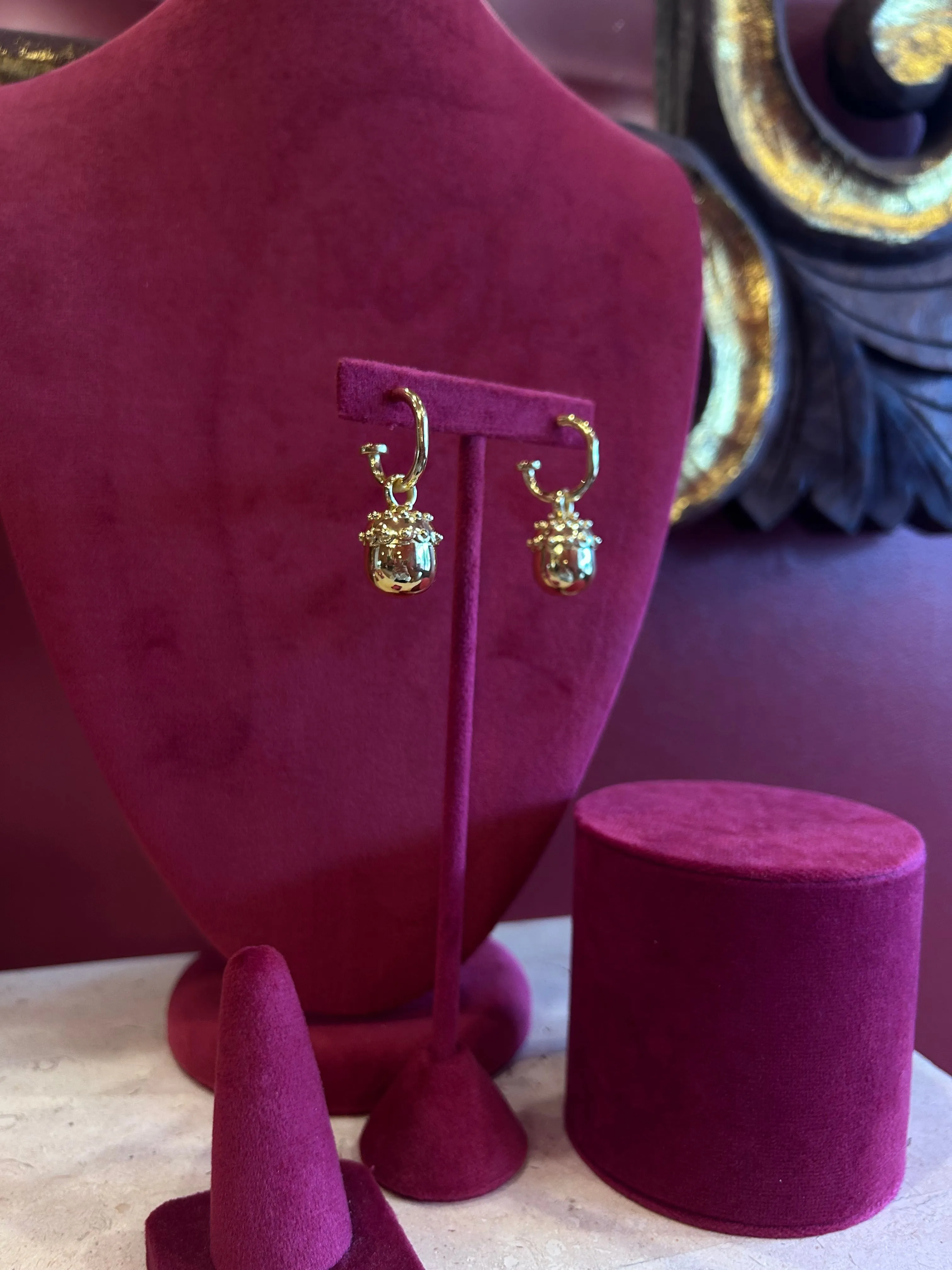 Warehouse Sale | Ball Earrings Gold sample sold by Mountain & Moon product image thumbnail 2