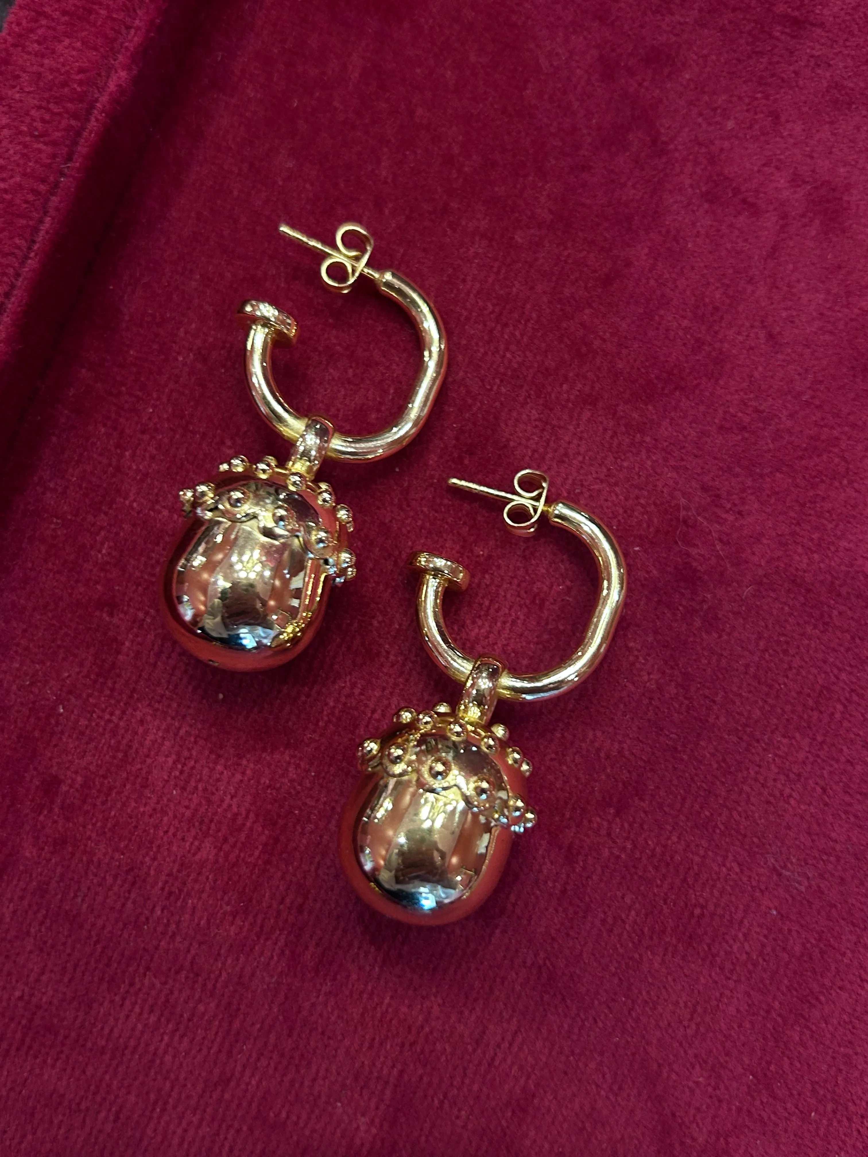 Warehouse Sale | Ball Earrings Gold sample sold by Mountain & Moon