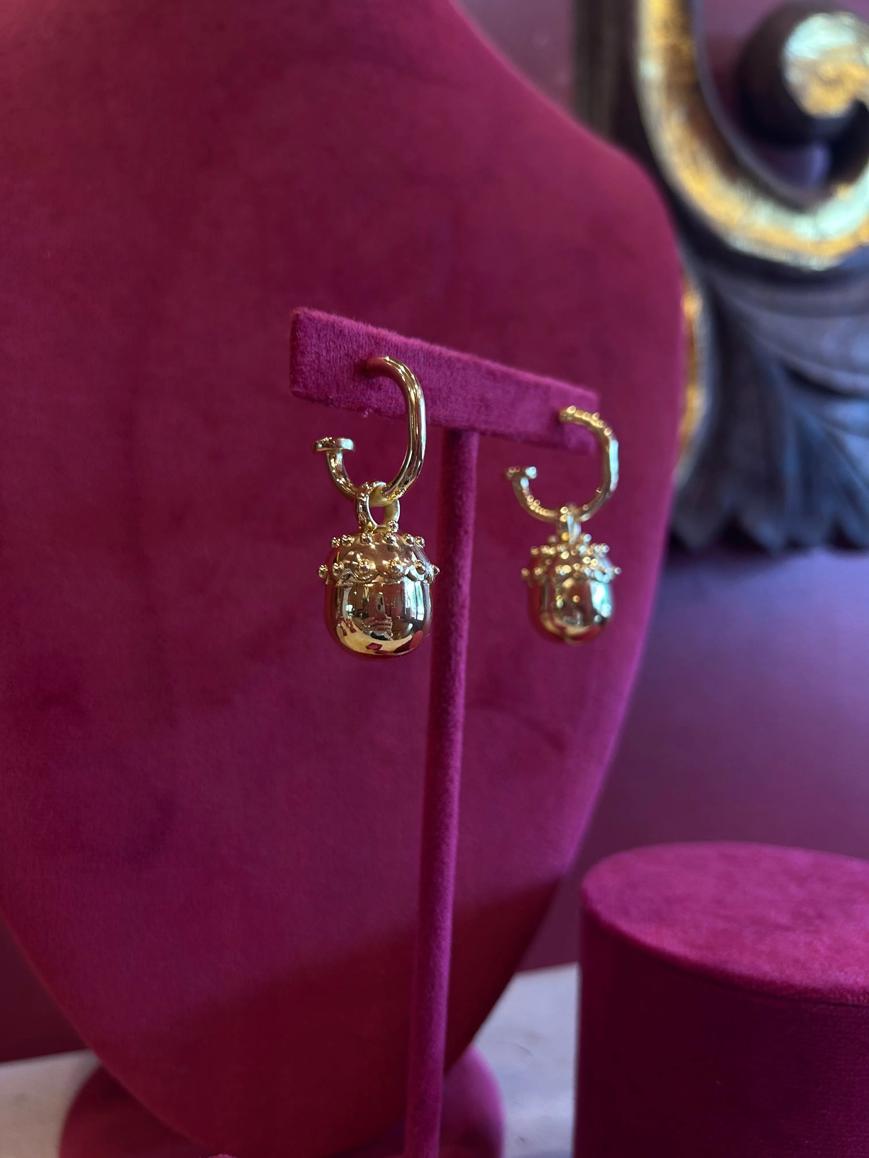 Warehouse Sale | Ball Earrings Gold sample sold by Mountain & Moon product image thumbnail 4