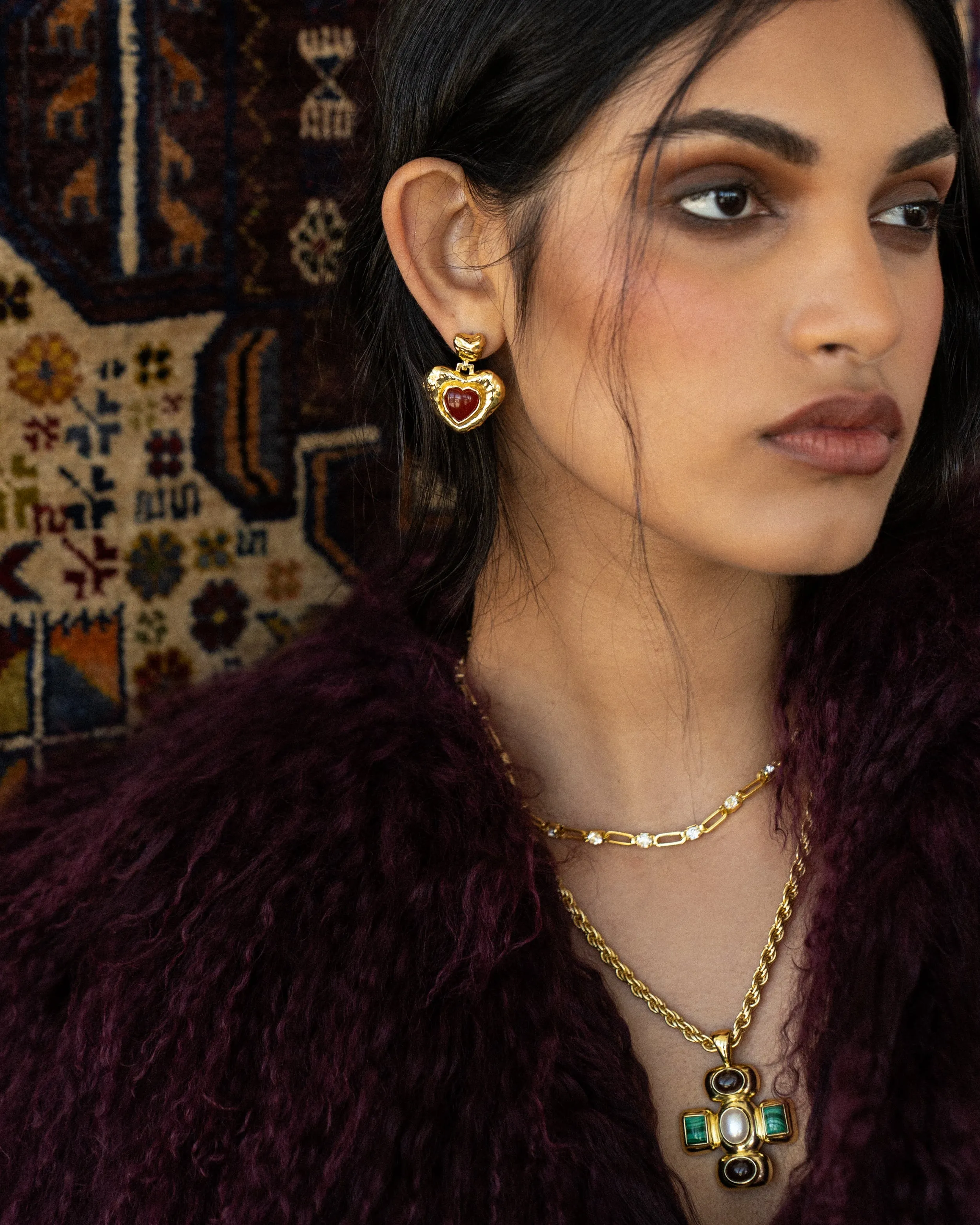 SURI Earrings | Carnelian sold by Mountain & Moon product image thumbnail 4