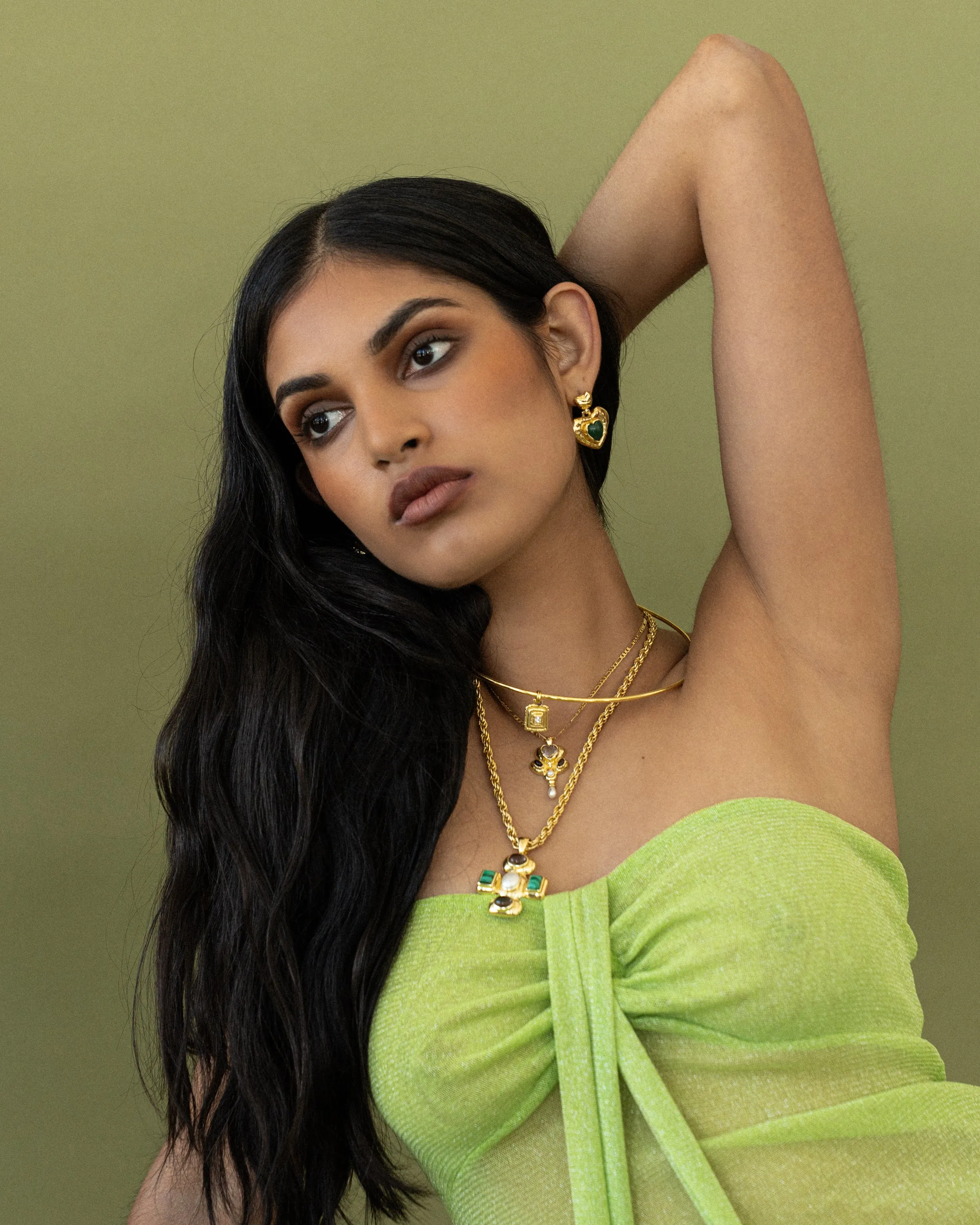 SURI Earrings | Green Aventurine sold by Mountain & Moon product image thumbnail 5