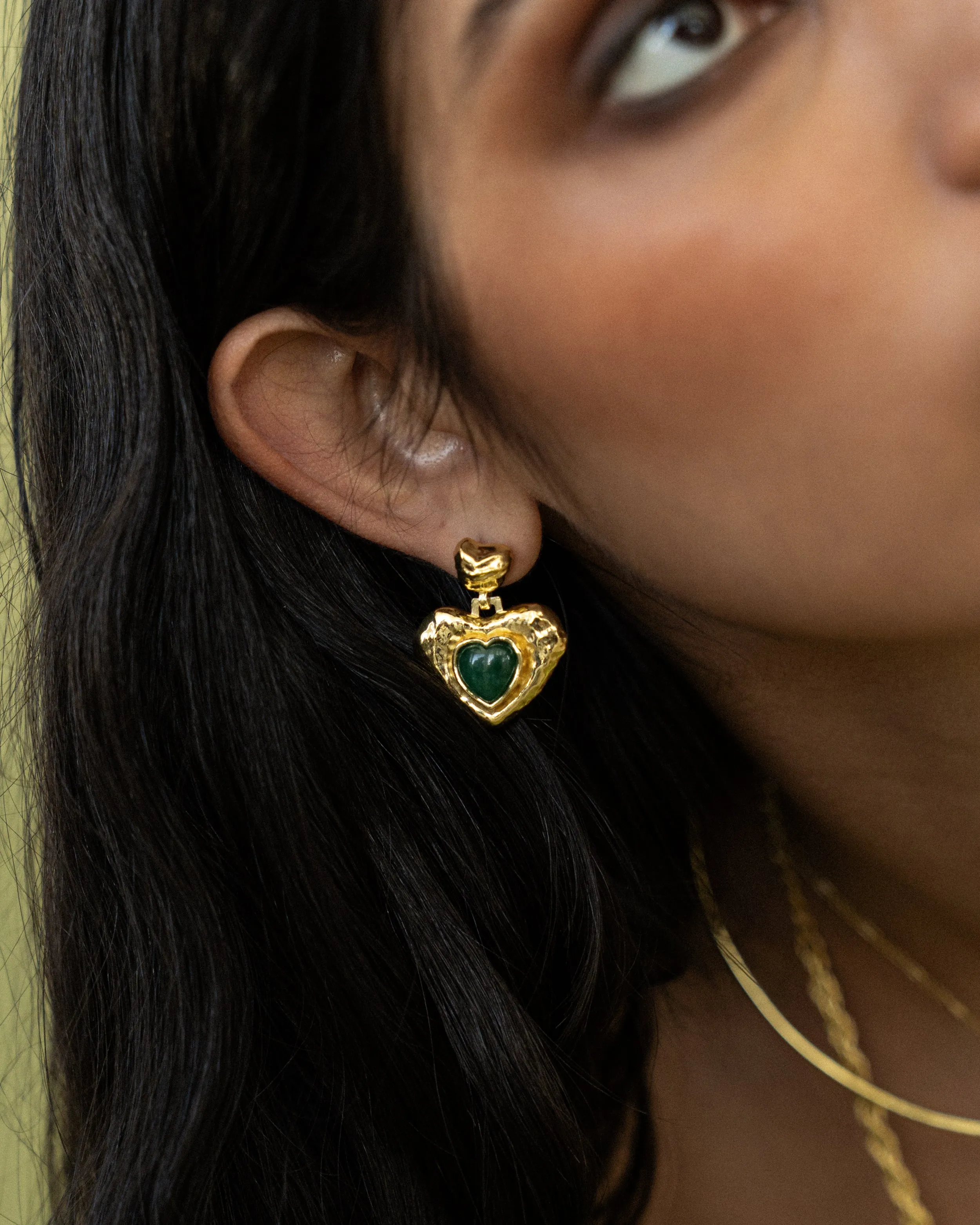 SURI Earrings | Green Aventurine sold by Mountain & Moon product image thumbnail 3