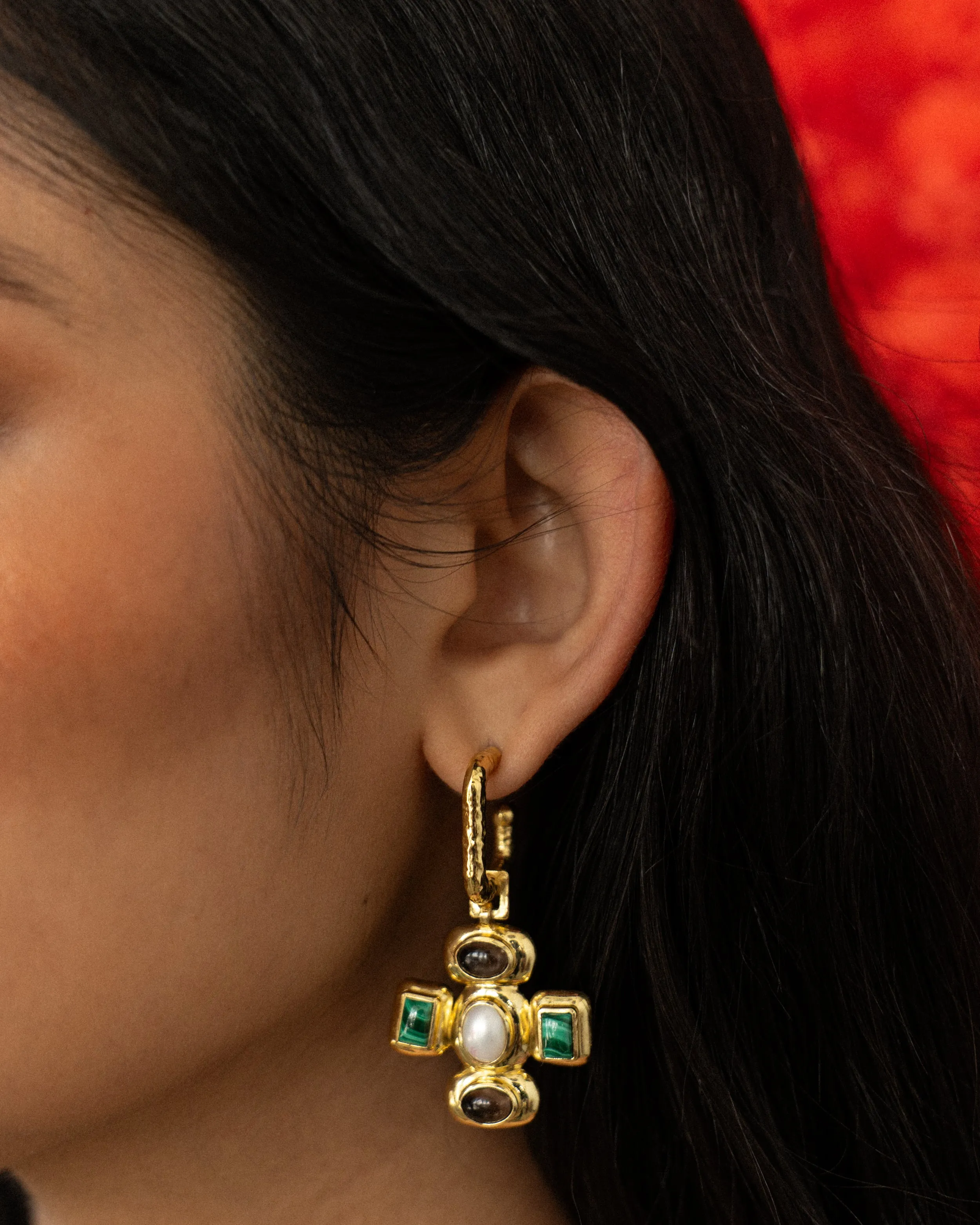 ANUSHKA EARRINGS | GOLD sold by Mountain & Moon product image thumbnail 4
