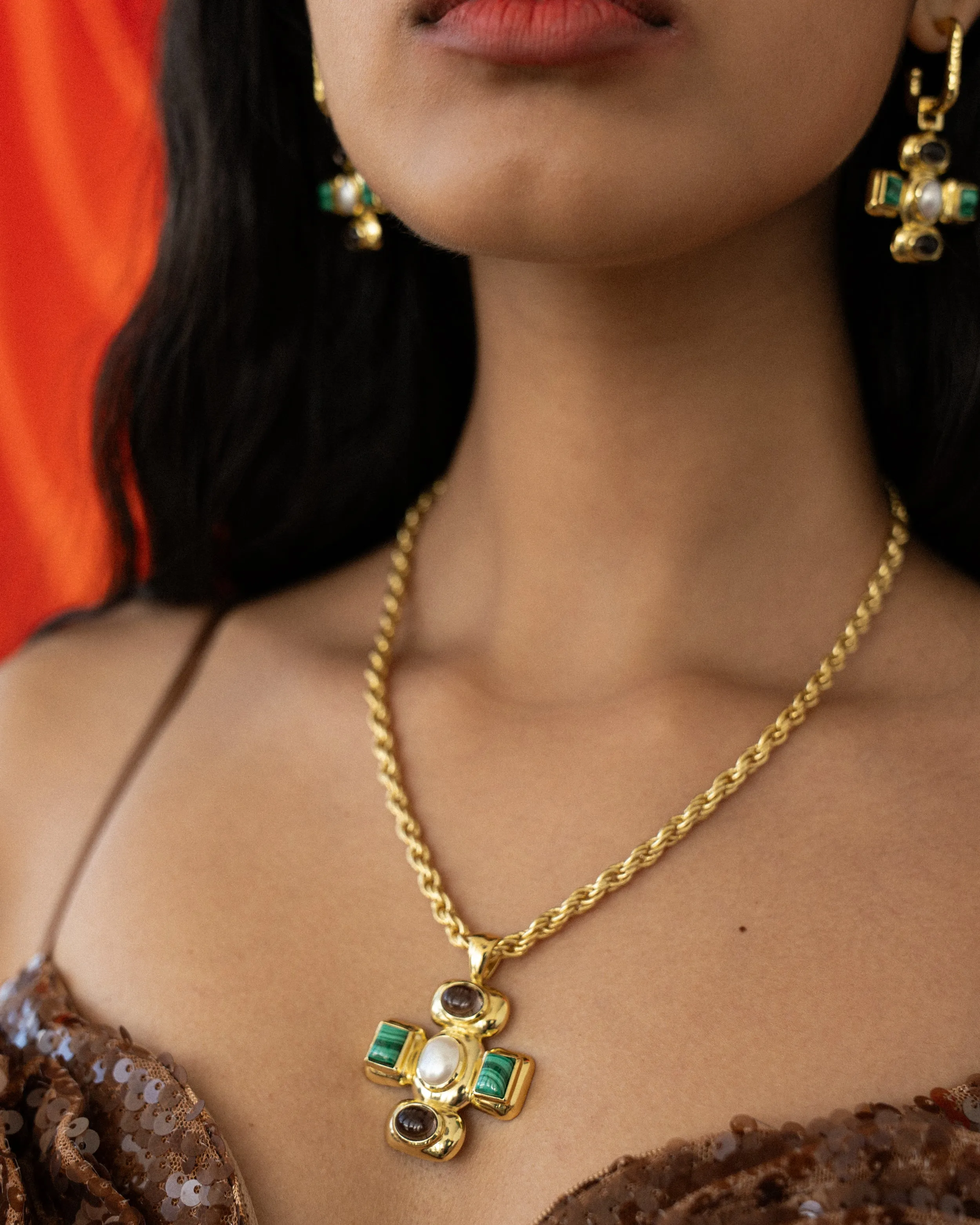 SHREYA Necklace | Gold sold by Mountain & Moon product image thumbnail 4