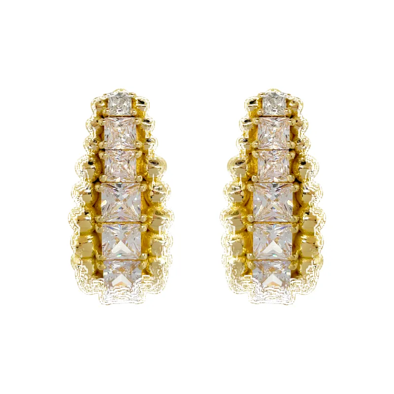 MARILYN Earrings | White CZ sold by Mountain & Moon